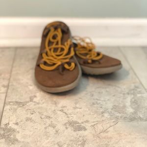 Yellow Teva Sandals